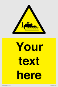 Custom warning grounding cruiser on lock cill